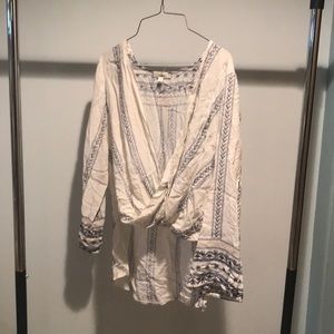 LF white flowy wrap too